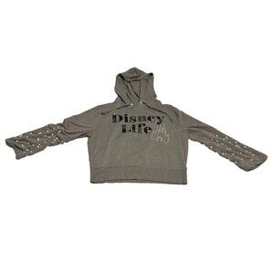 Disney Fantasyland Castle Disney Life Sweater Gray Pearls Size Womens Large